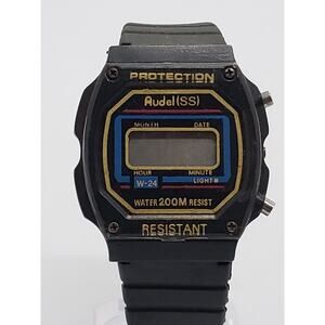 Audel (SS) Men's digital watch. water resistant 200m